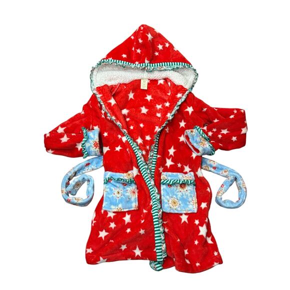 Matilda Jane ' Evening In Christmas ' Hooded Robe Size 8–10 Holiday 2017 GUC - Picture 2 of 9